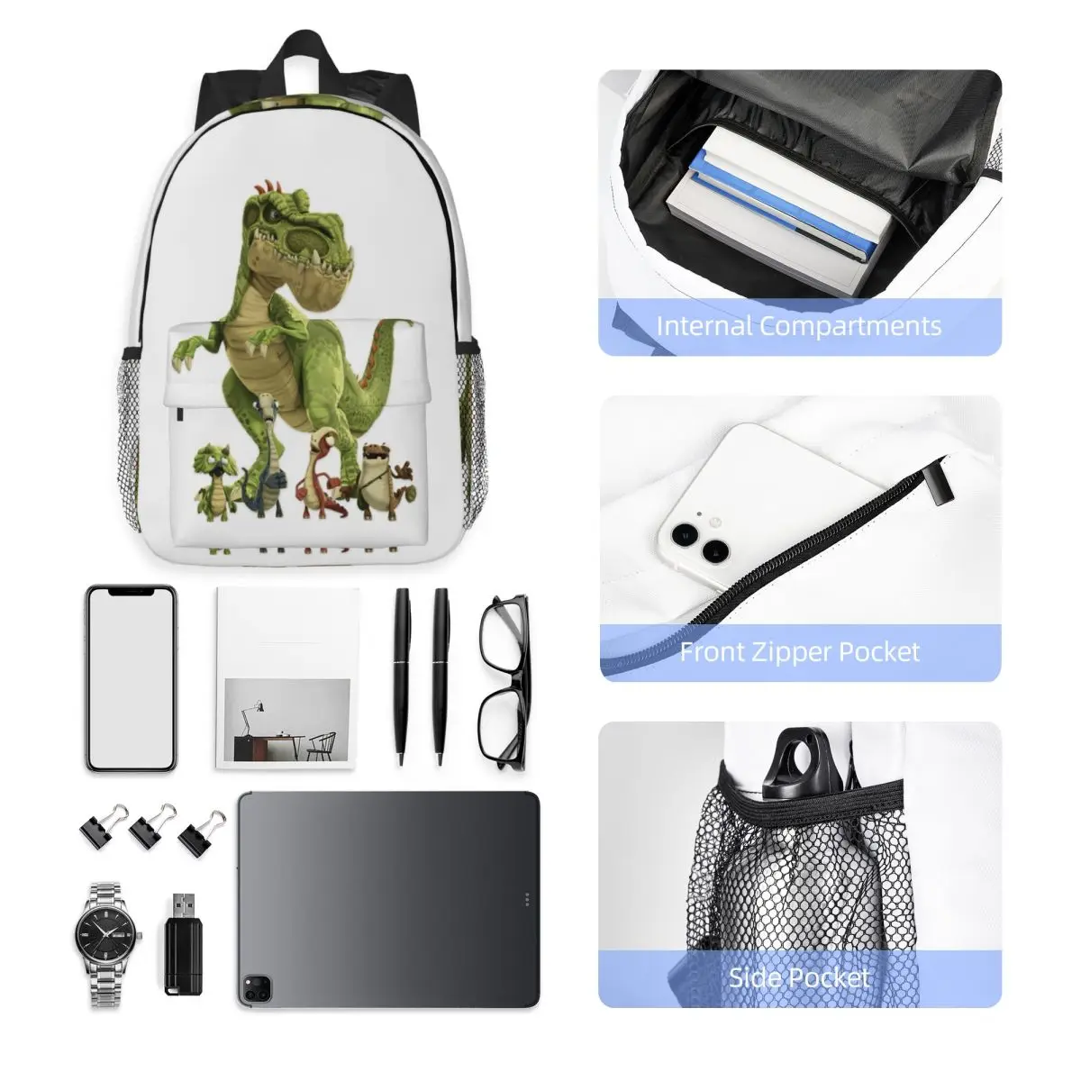 Mochila Kawaii con dibujos de dinosaurios Gigantosaurus, mochila para estudiantes, niños y niñas, mochila escolar para hombres y mujeres, bolsos de hombro para ordenador