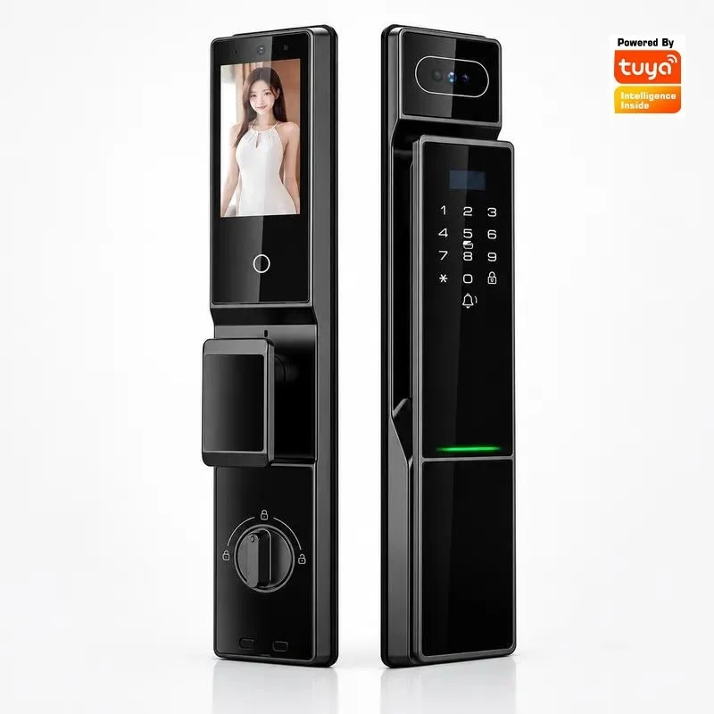How To Replace A Door Lock Face Smart Home Entry Door Automatic Anti-theft Password Palm Vein Electronic Tuya Lock