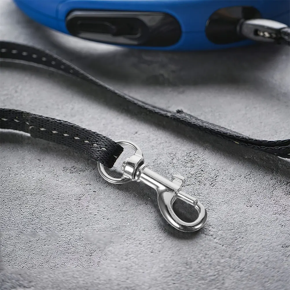 

10Pcs Stainless Steel Swivel Snap Hooks Heavy Duty Dog Leash Clip for Keychain Collar Rope 360 Degree Rotation