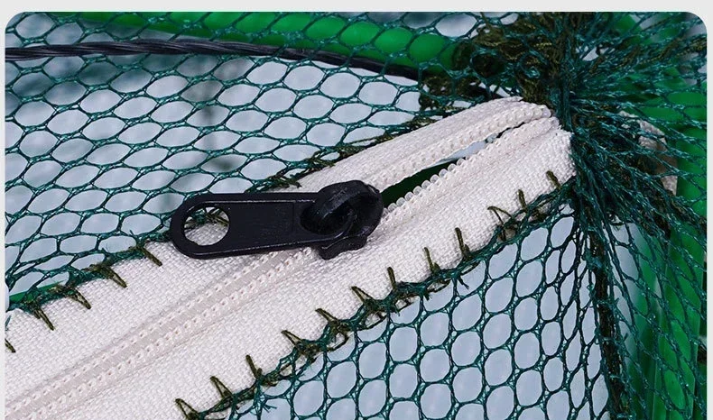 Netz für Fischernetz/Ausrüstung/Käfig, faltbarer Fischfangkäfig zum Auswerfen, Fischernetz, Krabben-/Krebs-/Garnelen-/Kabeljau-/Aal-Fallen zum Angeln – Detail 6
