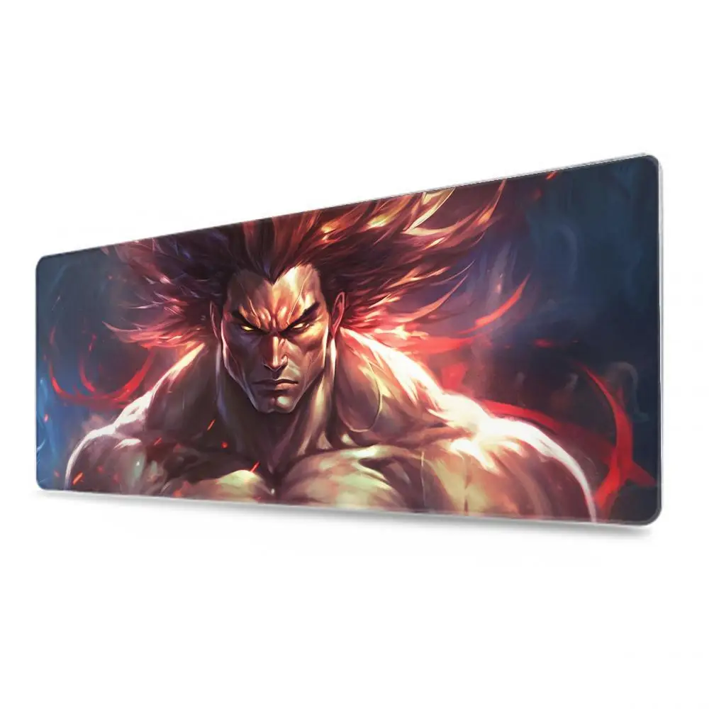 Anime baki hanma Mouse Pad Tablet mouse Pad Laptop xl desktop mate, cute HD Rainbow Gaming keyboard pad, Player, 90x40 - view 2
