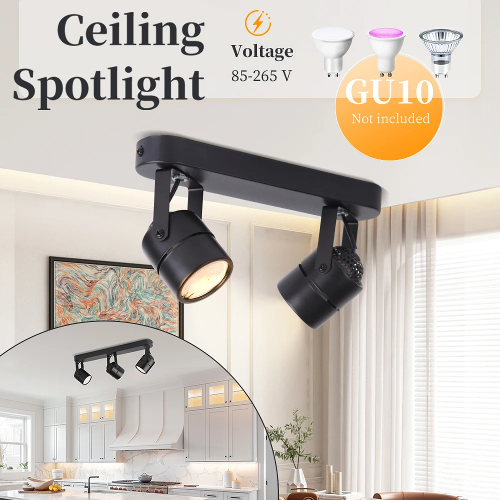 LED Spot Light Replaceable Bulb Led Ceiling Spotlights Long strip Track Spots Lamps For Living Room Store Kitchen Lighting Decor