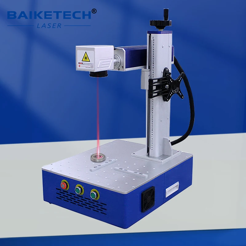 Raycus Desktop Fiber Laser Marking Engraving Machine for Metal Stainless Steel Engraving Machine TH-450 20W/30W/50W