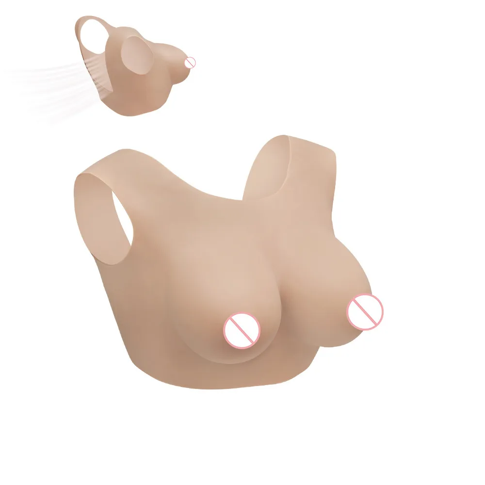 CYOMI Silicone Fake Breast Forms Boobs Artifical Huge Chest for Crossdresser Transvestite Sissy Drag Queen Shemale Cosplay