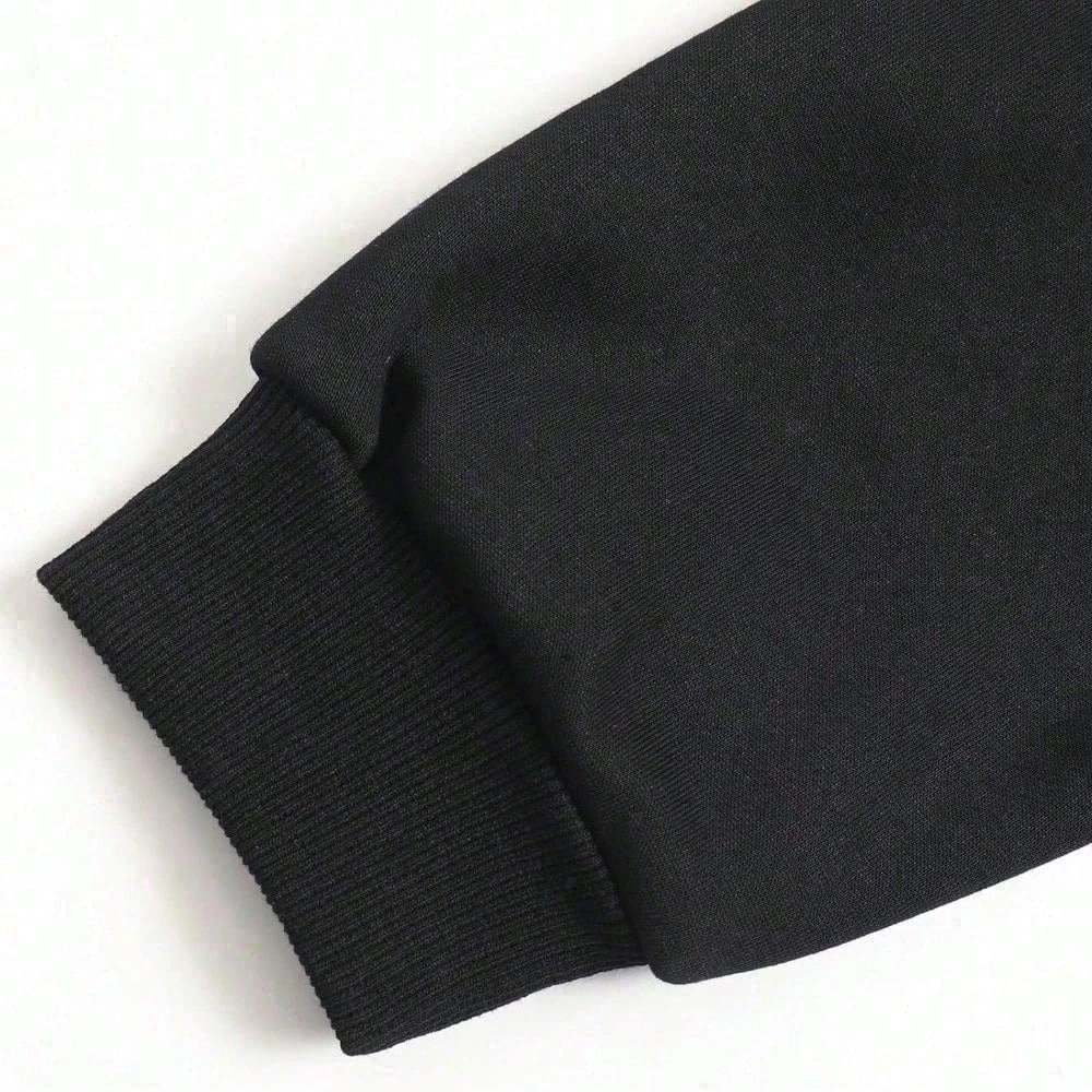 هالوين ملابس الرجال هوديي أسود مع الخيال العلمي الرعب نمط مطبوعة البلوز الخريف موضة جديدة الشارع الهيب هوب رياضية