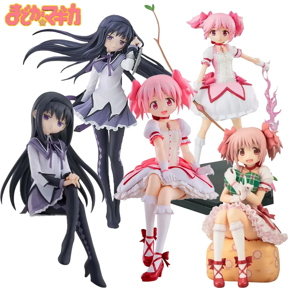 5 Stück Puella Magi Madoka Magica Anime-Figuren Akemi Homura Magische PVC Anime-Actionfiguren Modell Anime-Cartoon-Modell Spielzeug Geschenk