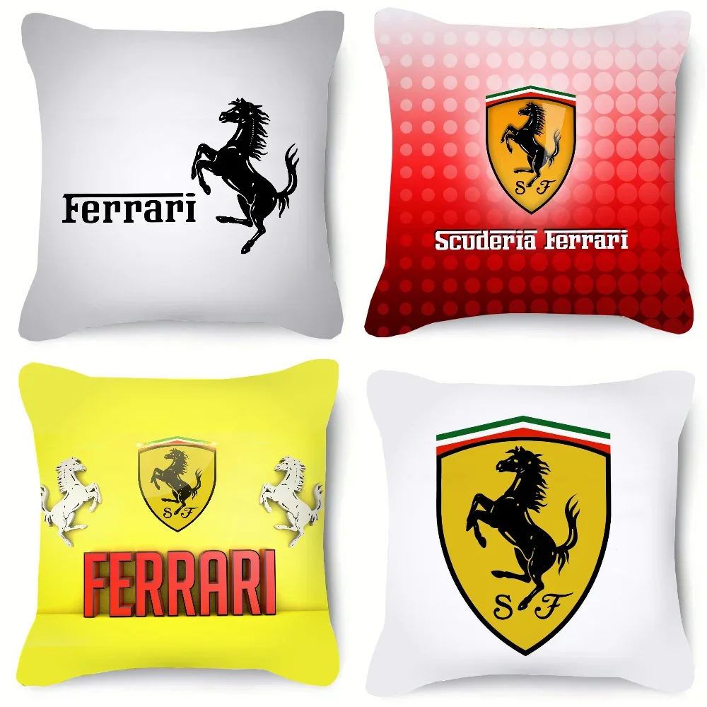 Ferrari Logo Decorative Pillows for Bed Body Pillows Decor Home Sleeping Pillow Case Cushion Cover 45*45 Luxury Sofa Cushions