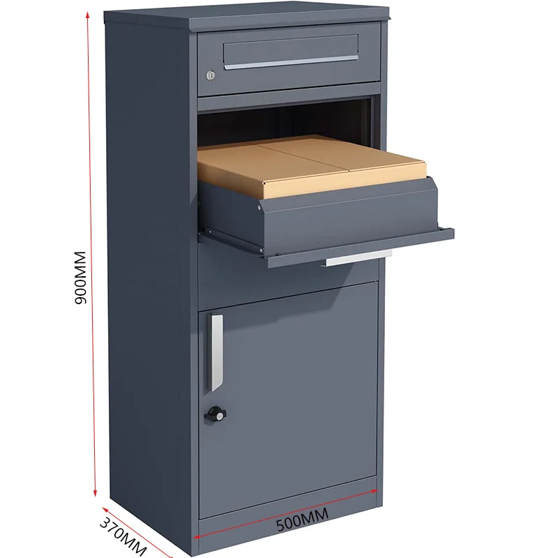 #Family Express Cabinet Private Household Anti-theft Parcel Box Outdoor Pickup Locker Small Delivery Box with Lock Mailbox