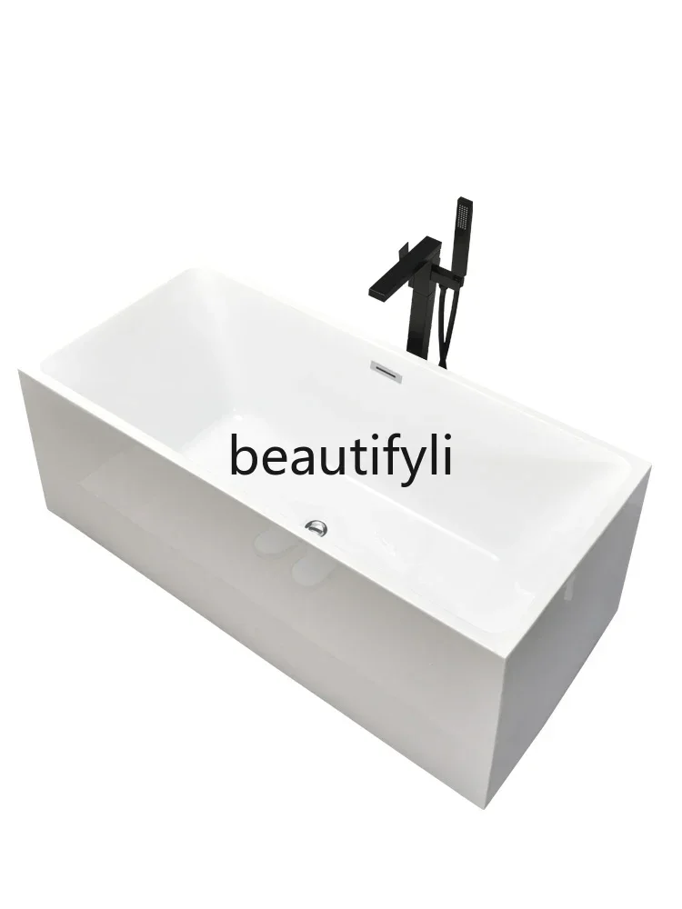

Right angle seamless docking independent thin edge bathtub European environmentally friendly acrylic integrated