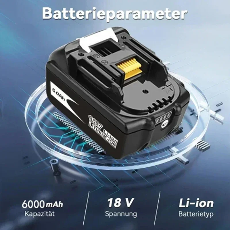 Battery 18v for makita BL1860 BL1850B BL1850 BL1840 BL1830 screwdriver battery & charger 18v Replacement Power Tool Batteries.