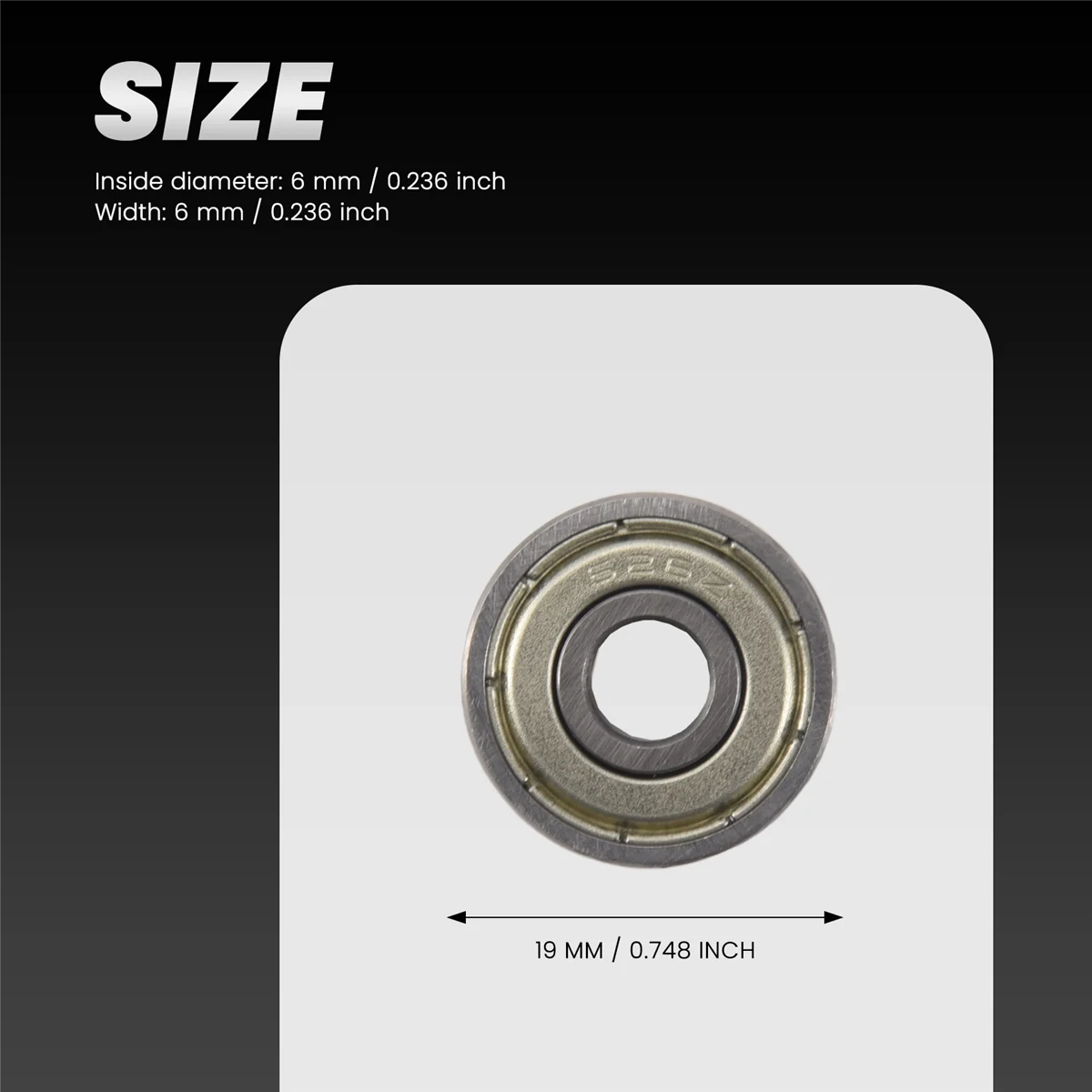 

L67A Pro 626Z шарикоподшипники с двойным уплотнением 6x19x6 мм, углеродистая сталь, серебро