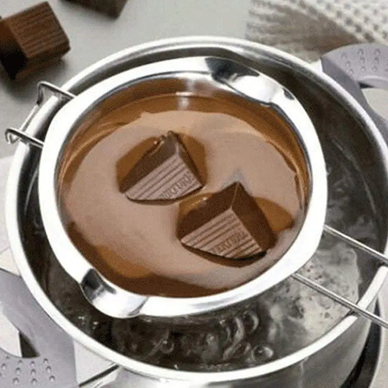 1 Pc 400ML Long Handle Wax Melting Stainless Steel Pot DIY Scented Candle Soap Chocolate Butter Handmade Soap Tool Non Stick
