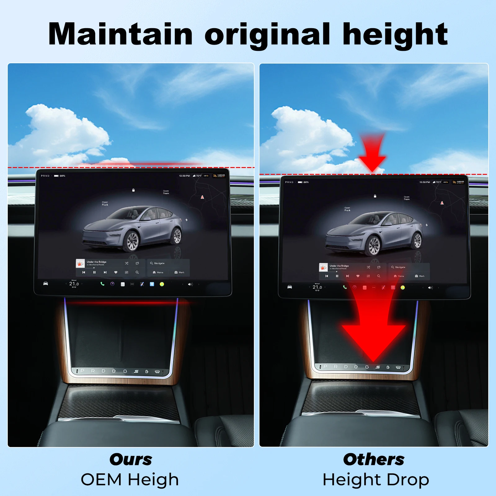ل تسلا نموذج Y جونيبر 2025 سيارة لتحديد المواقع والملاحة تعديل حامل لنموذج 3 هايلاند 2024 دوران شاشة التحكم المركزية #4