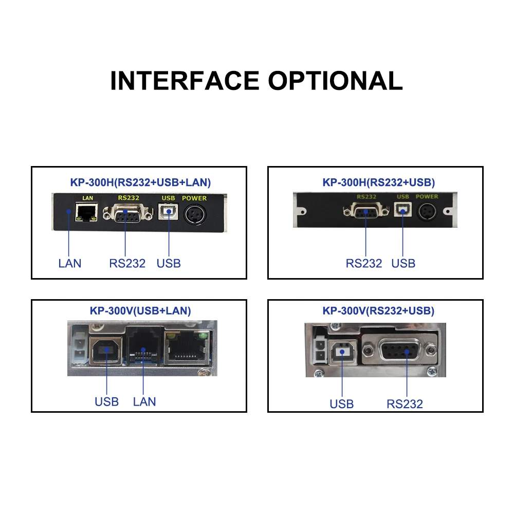 Cashino 3 polegadas 80mm KP-300 Quiosque Recibo Impressora Térmica (RS232 + USB)