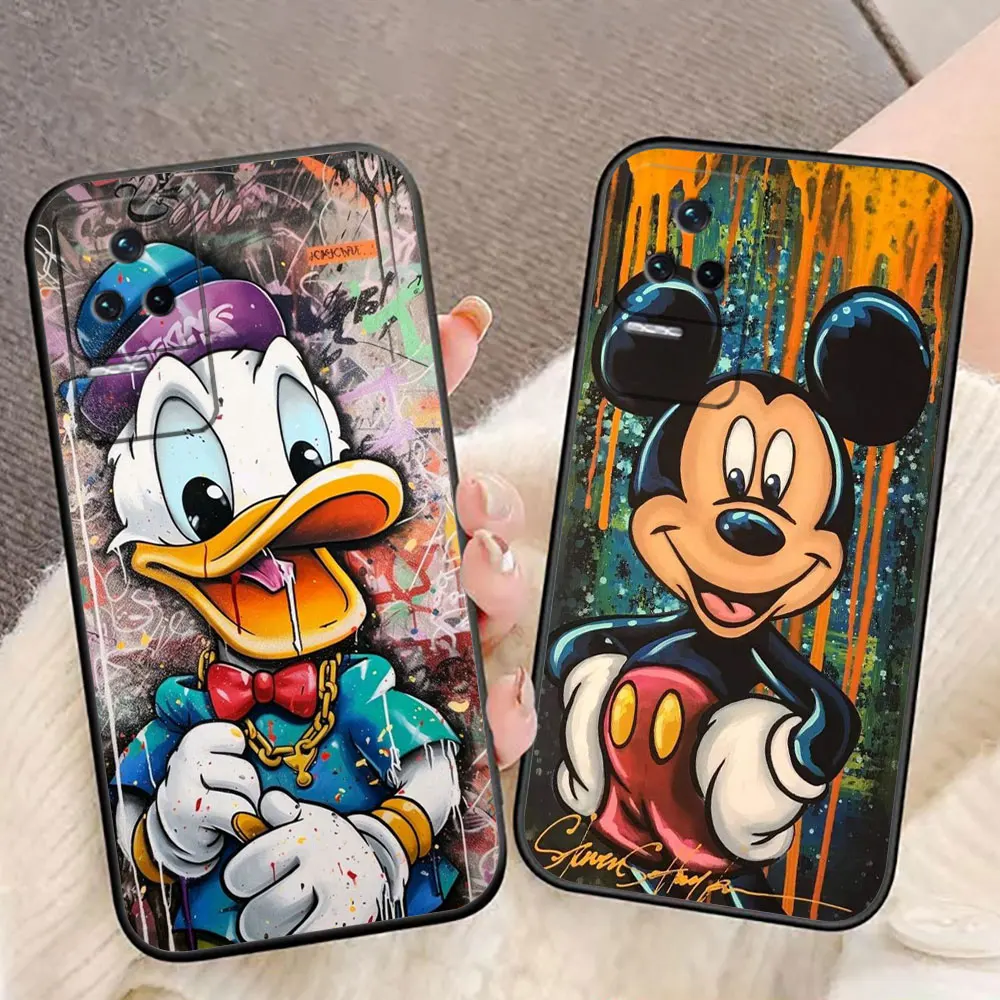 Disney Mickey Donald Duck Phone Case For Redmi K60 K40 K30 13C 12 10 10C 9 9T 9C 9A 8 8A 7A 6A A2 A1 ULTRA PLUS Case Funda Shell