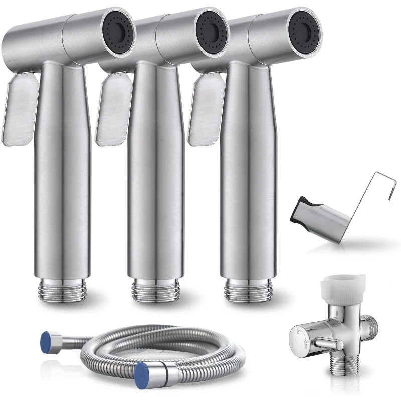 

3 Packs Handheld Bidet Sprayer for Toilet, Hand Sprayer Bidet with Adjustable Jet Spray for Toilet Bidet Handheld Cloth Diaper
