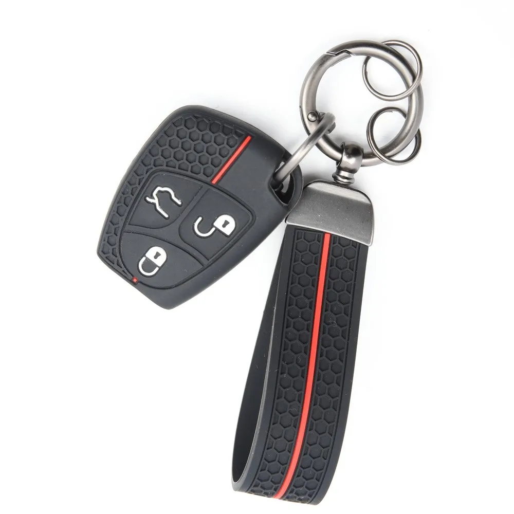 For Mercedes Benz R350 S350 SLK230 SLK320 S430 SL600 SLK350 SLK280 E B C CL 2009 Remote Silicone Key Case Cover Holder