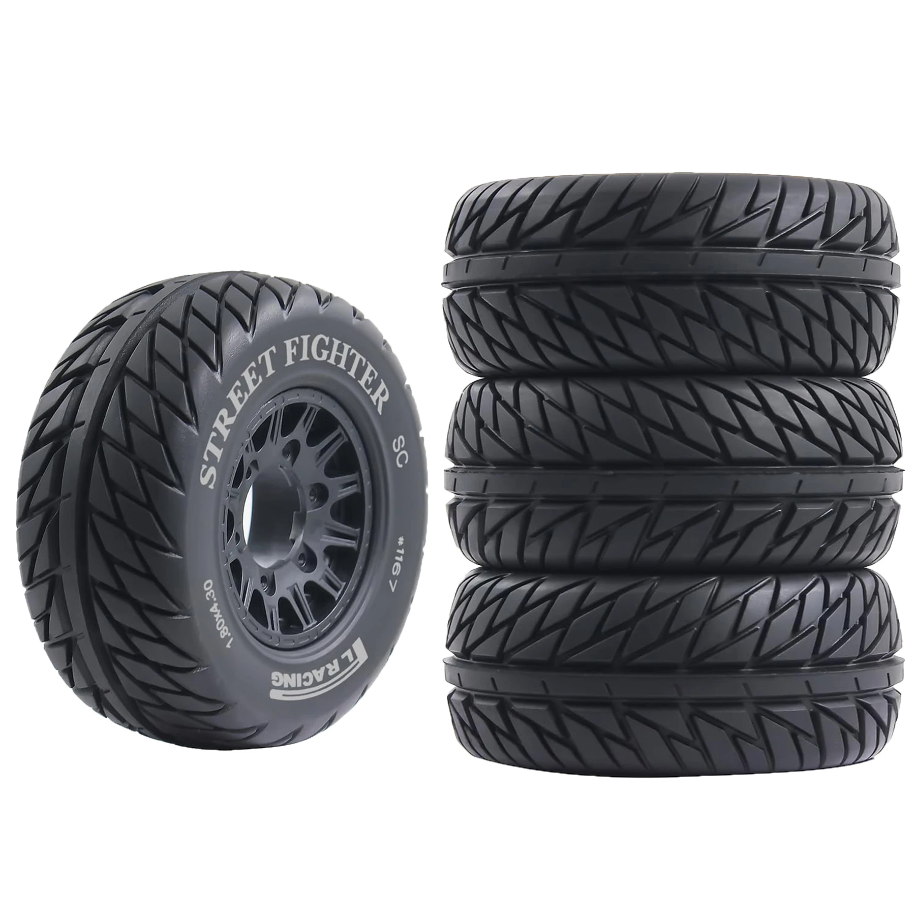 1/10 1/8 RC Truck Tires And Wheels 12mm 14mm 17mm Hex OD 4.45