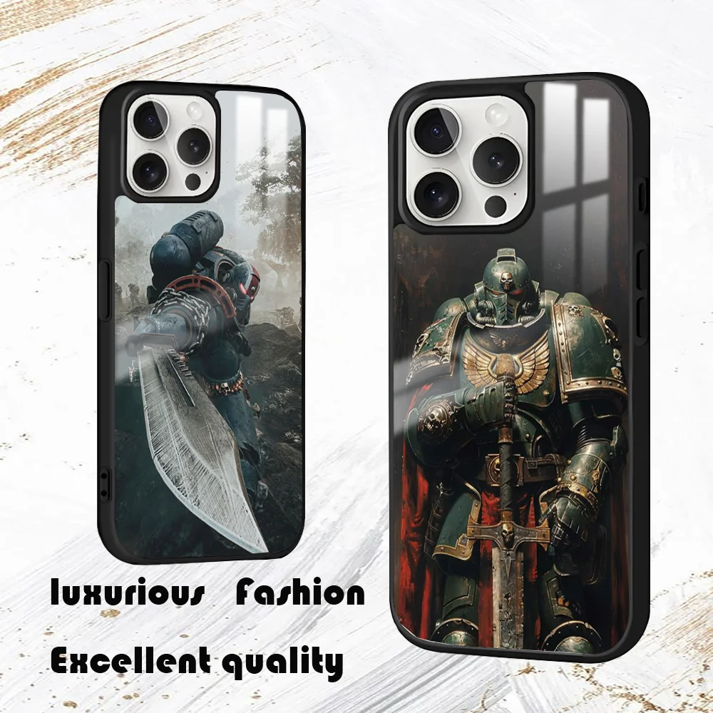 warhammerES 4K game Phone Case For iPhone 16 15 14 13 12 11 Pro Max Plus Mini PC Fashion High Quality mirror phone case