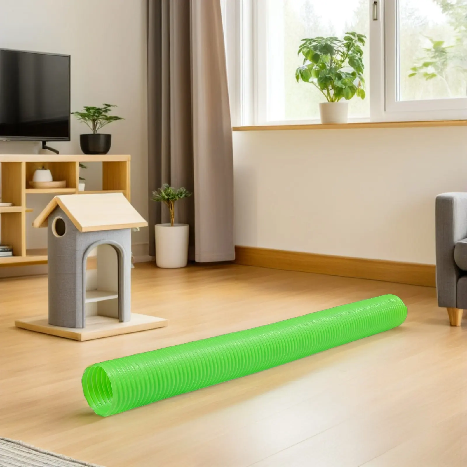 Tunnel pliable pour animaux de compagnie, 2 pièces, pour hamsters, furets, rats, tunnel d'activité flexible et rétractable pour petits animaux, portable et léger