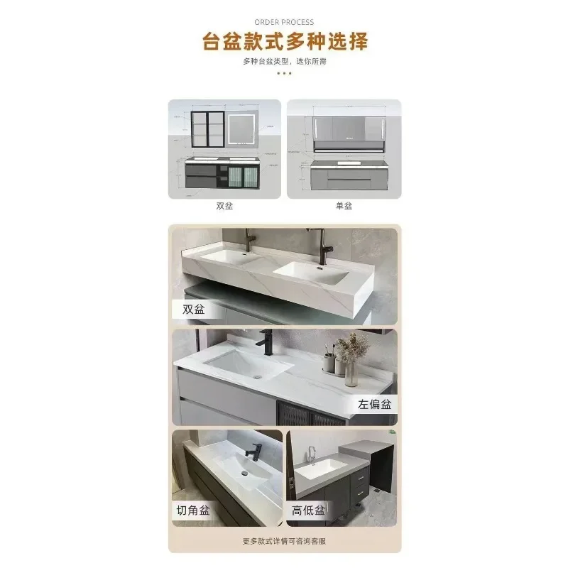 Rock slab seamless ceramic basin heterosexual corner cutting special size bathroom cabinet toilet washbasin cabinet integrated h