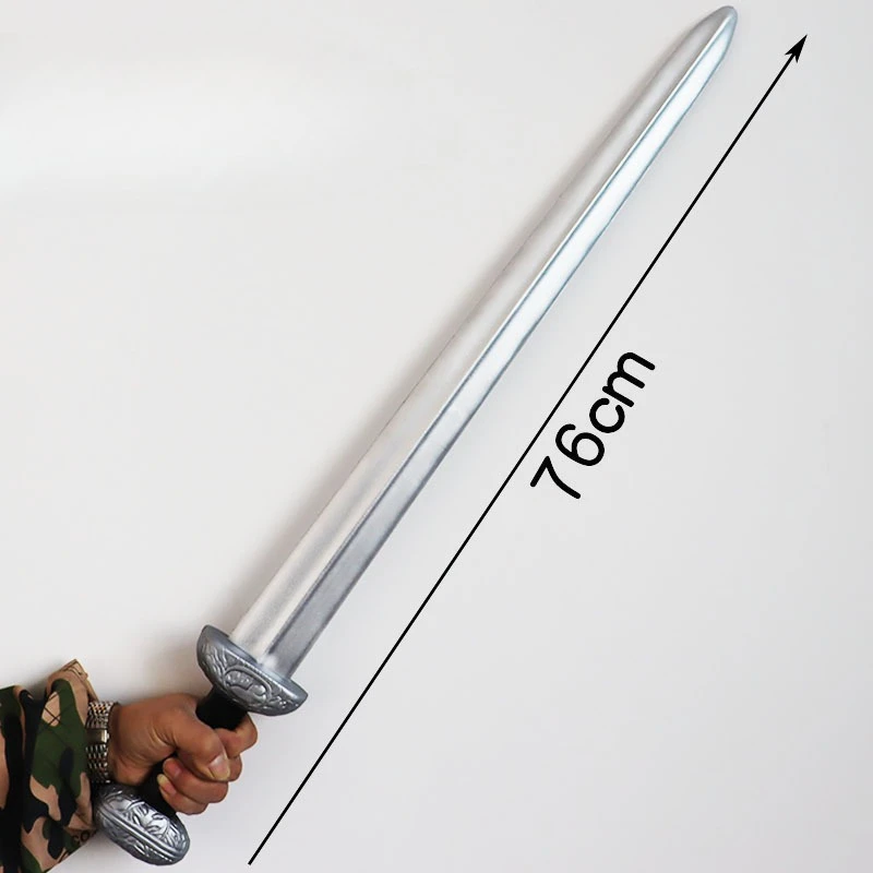 Épée en PU de Rome ancienne médiévale, 76cm/29,92 pouces, modèle de samouraï, accessoires Katana, périphériques de jeu, ornements, jouets à collectionner, cadeau d'anniversaire