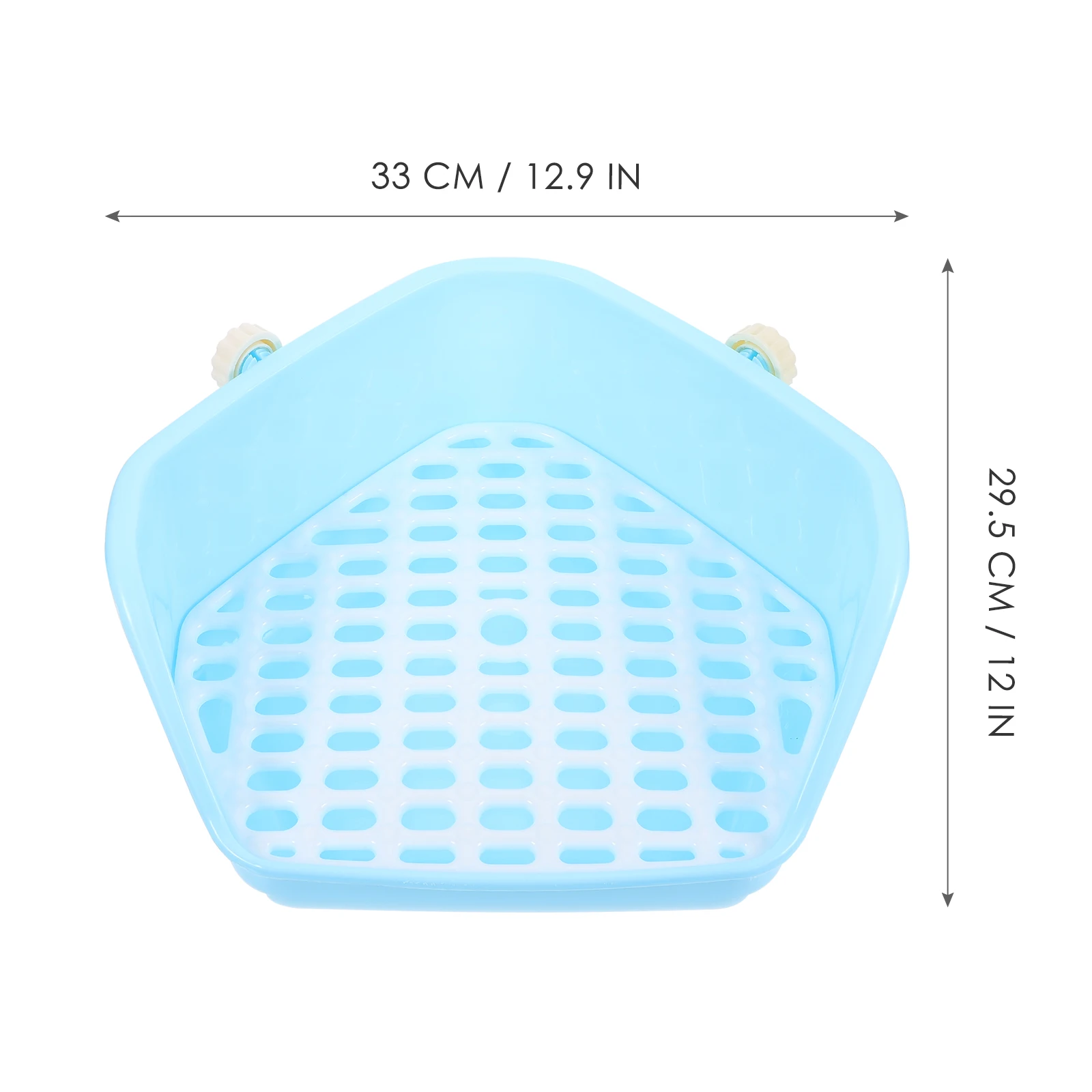 

Plastic Pet Toilet Litter Box Small Animal Training Corner Bunny Chinchilla Potty Lightweight Portable Compact