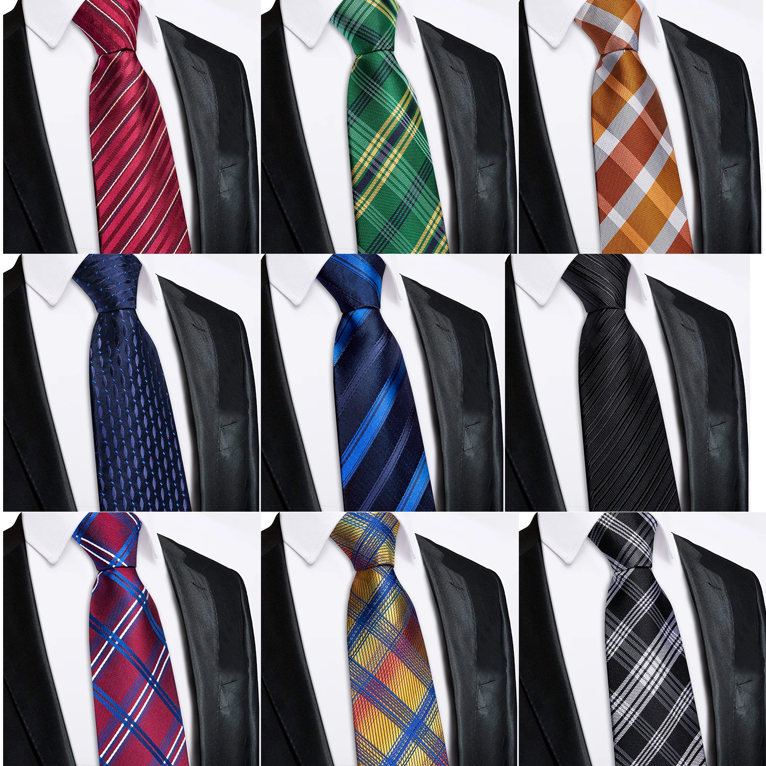 Corbata con cremallera de 3,15 pulgadas S, sin nudos limpio Paisley, para negocios formales, fácil de tirar, boda de novio perezoso, rayas multicolores naranjas
