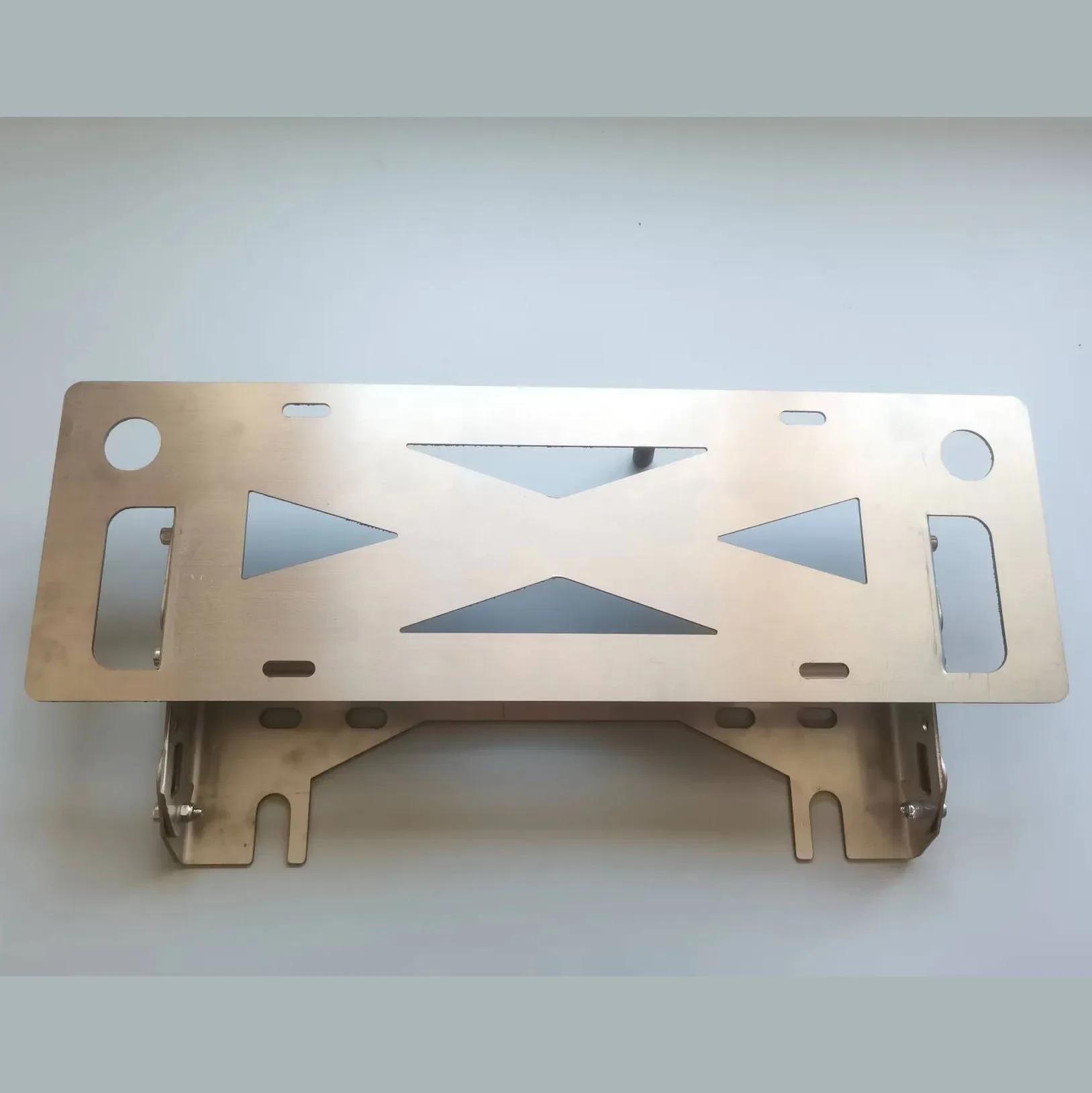 Off-road vehicle license plate frame stainless steel license plate frame, can be translated up and down