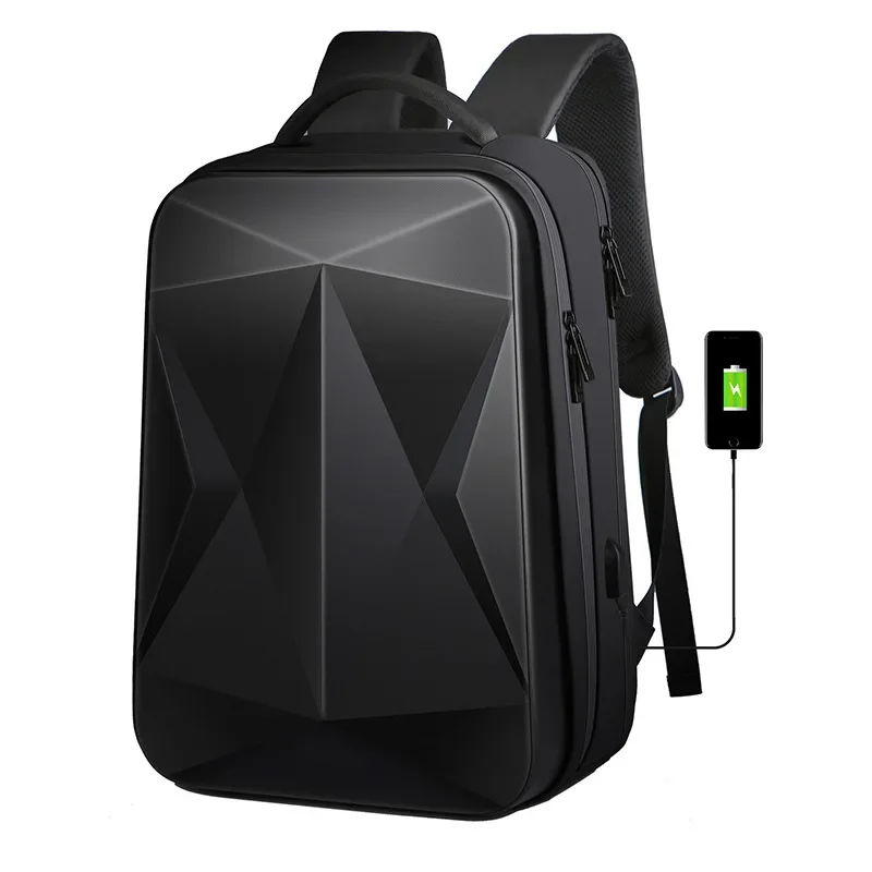 New Fashion Men\'s Backpack Large Capacity Business Laptop Bag Usb Waterproof Suitcase Wholesale Multifunctional Hard Shell Bag