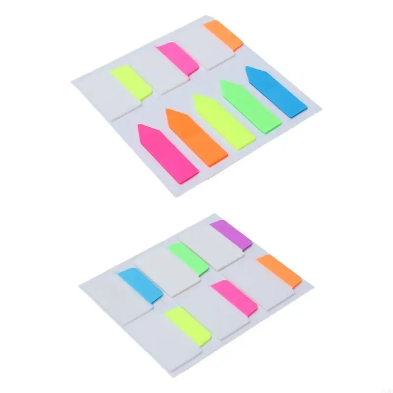 Colorful Index Label 120/160Pcs Clear Adhesive Notes Page Marker Bookmarks Writable Label Strips for Page Marking F19E