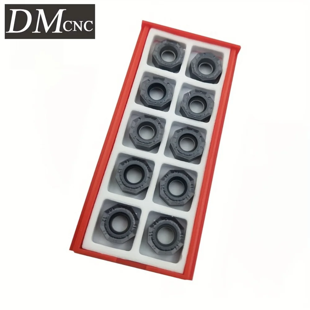 

10PCS ONMU050505 HT Octagonal Double-Sided Milling Inserts - 16 Cutting Edges for CNC Machining Steel/Cast Iron