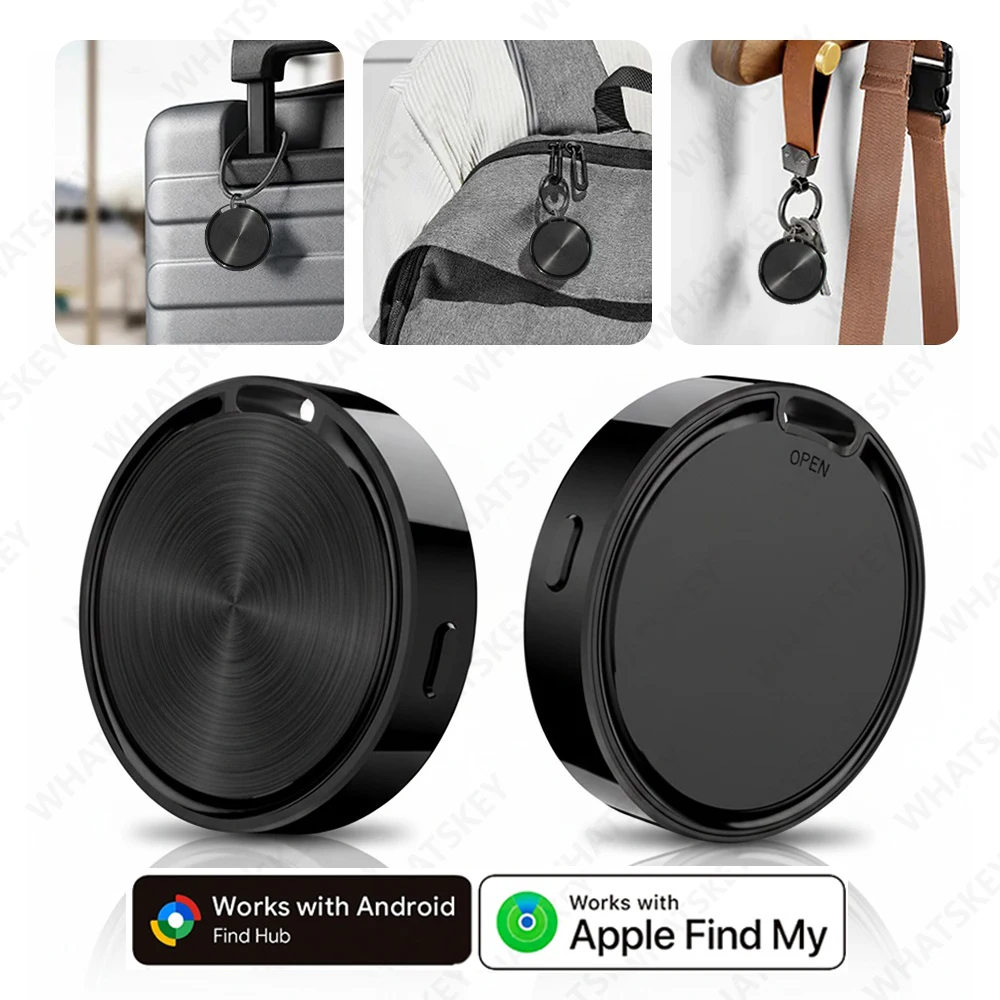 デュアルシステムスマートタグ Bluetooth GPSトラッカー アイテムファインダー iOSの「探す」またはGoogleの「探す」機能に対応 鍵や荷物用