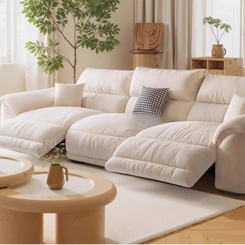 Three Seater Living Room Sofas White Aesthetic Modular Adult Living Room Sofas Lounges Lazy Modern Bankstel Woonkamer Furniture view 4