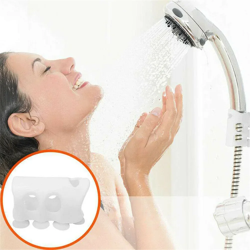 Siliconen douchekophouder Afneembare douche Handheld Wall Mount Zuignap Douchebeugel Badkameraccessoires