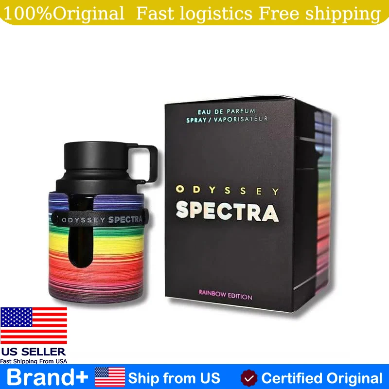 

Armaf Odyssey Spectra Rainbow Edition Unisex Eau De Parfum Hair and Body Spray 3.4 Ounce Cologne Long Lasting Fragrance Portable