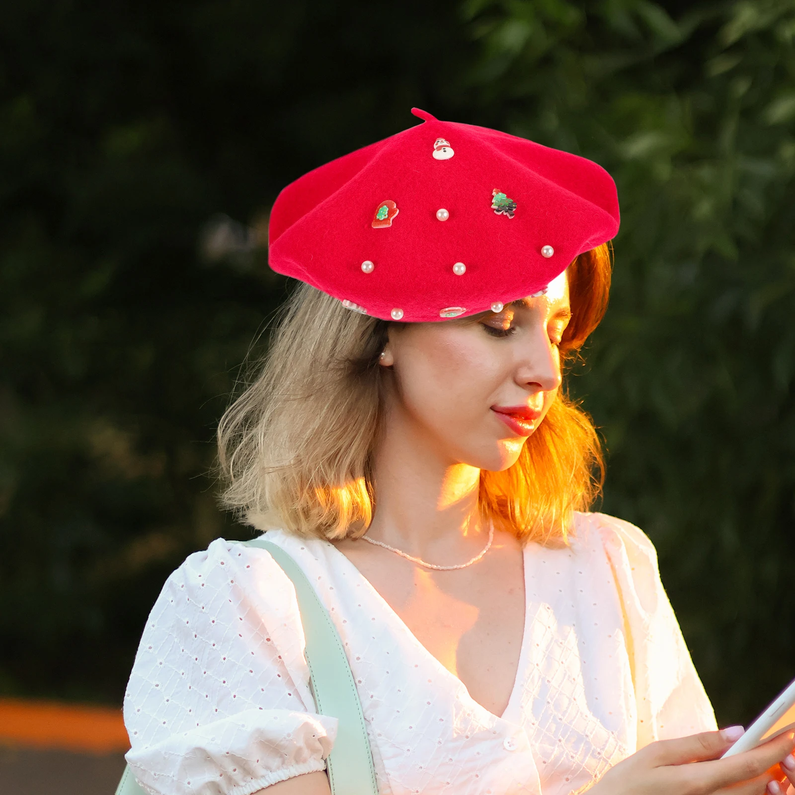 

Berets Themed Party Hat Hats Women Women's & Caps Wool Retro Vintage Street Role-playing Minimalist