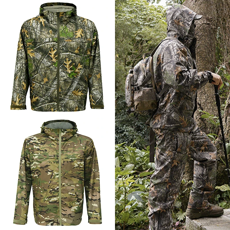 

Men's Lightweight Camouflage Windbreaker Sun Protection Jacket for Hunting, Fishing, Hiking & Outdoor Activities