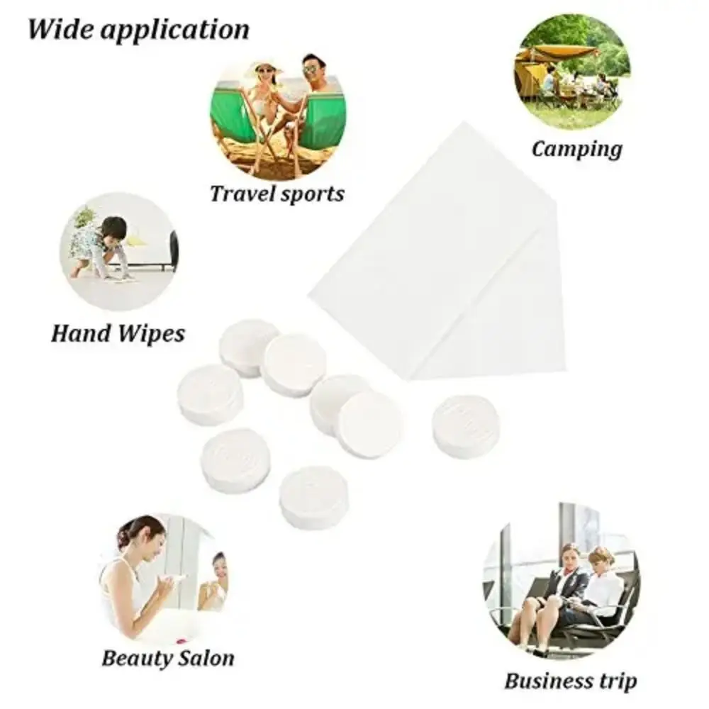 10 pcs/tube Soft Portable Facial Towel PVC Tube Packd Compressed Towels Compressed Towel Daily Cleansing Ourdoor