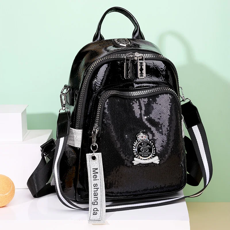 Zaini in pelle di qualità da donna per ragazze Sac A Dos zaino Casual zaino Vintage nero borse da scuola per ragazze zaino Mochila