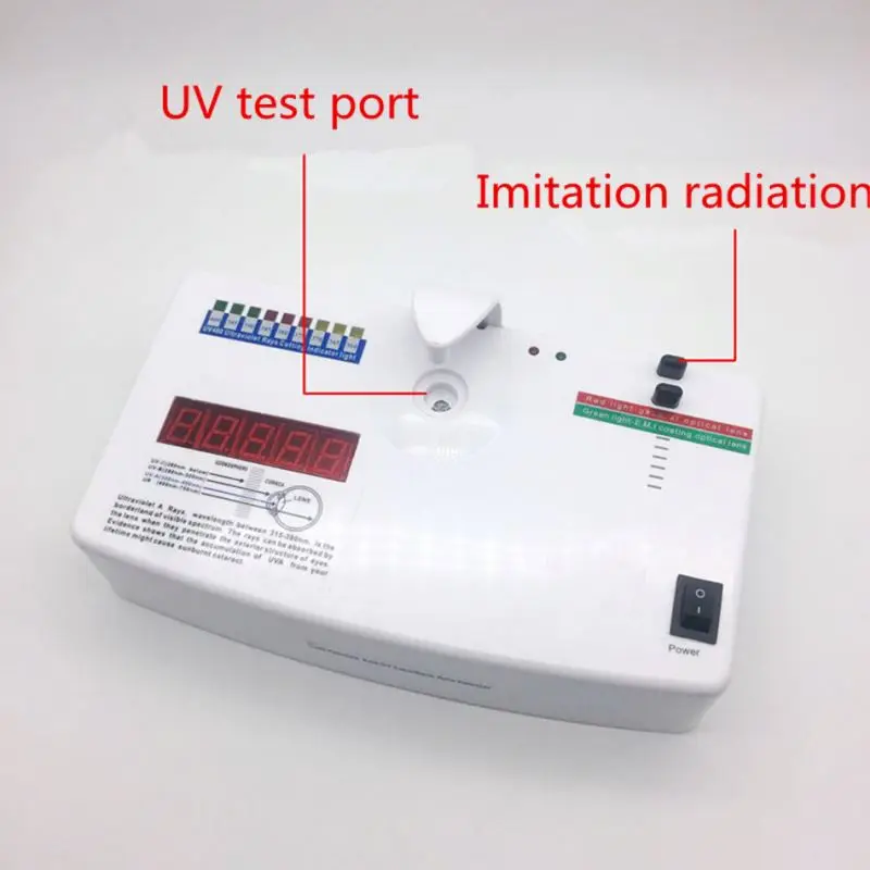 UV Lens Tester Anti-radiation Ultraviolet Testing Equipment Charging UV400 Optical Tester Machine