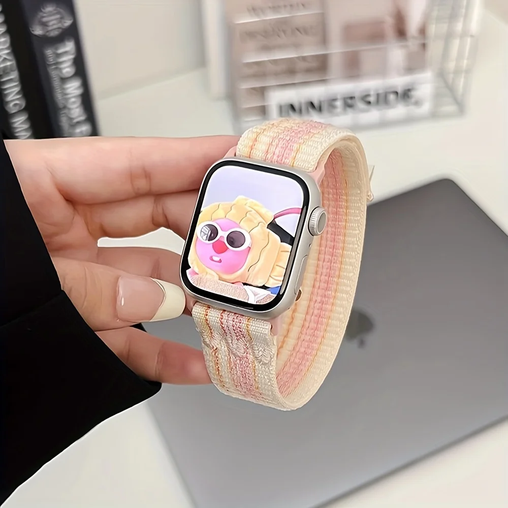 Нейлоновый спортивный ремешок для Apple Watch Band 49 мм для браслета-петля iWatch S10 9 8 7 6 5 4 3 se2 Ultra 2 46 мм 45 мм 44 мм 41 мм 42 мм