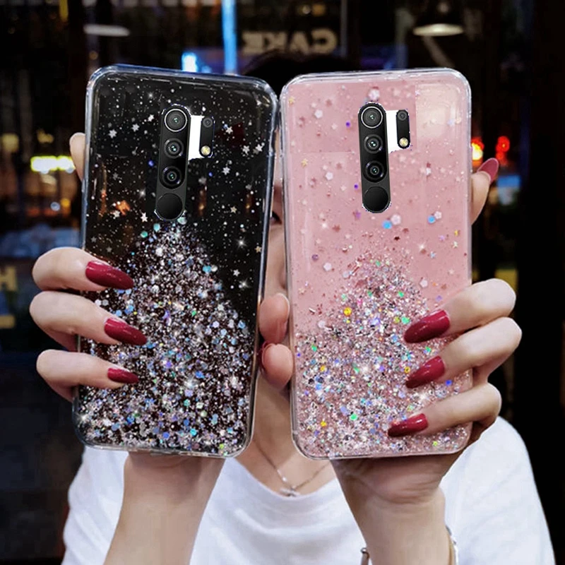 For redmi 9 cases Glitter Phone Case For xiaomi redmi 9 Case Bling Glitter Soft Case Full Cover For xiaomi redmi9 cases