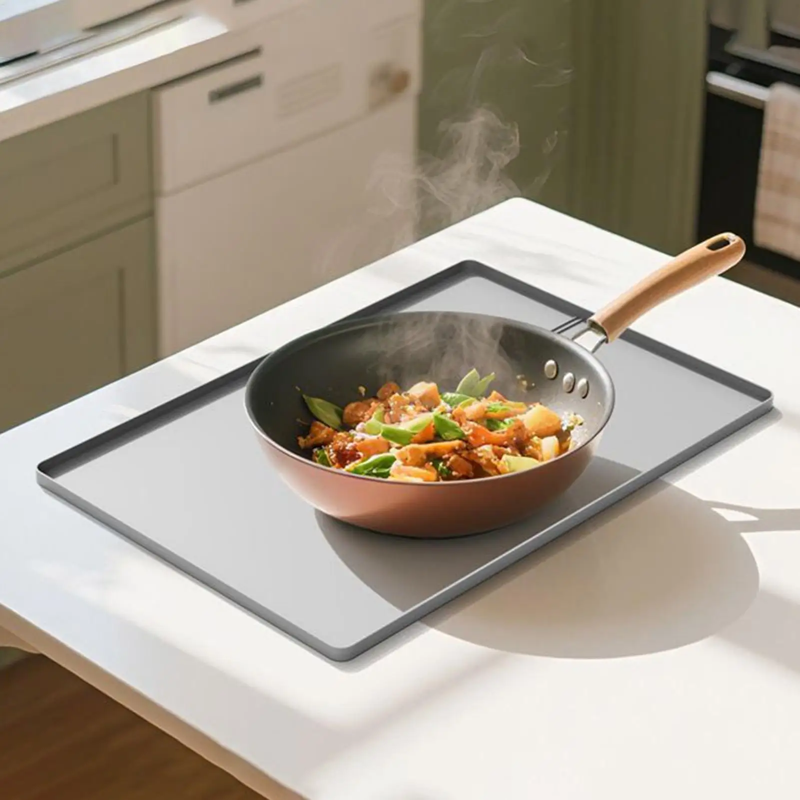 

Top Of Dryer Protector Mat With Lint Collector Dryer Topper 26x18in Silicone Non-Slip Washing Machine Topper For Kitchen Work