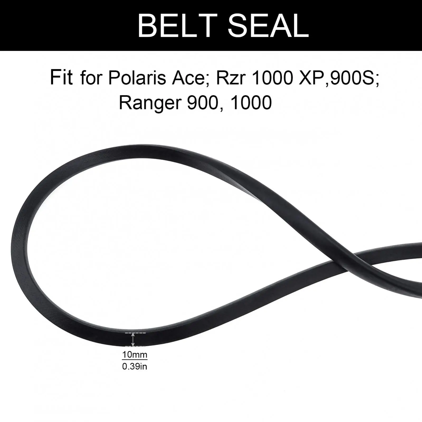 Junta de cubierta de embrague de transmisión de sello de caja de correa apta para Polaris / RZR Ranger Ace / 900 1000 XP, junta de sellado de goma Premium