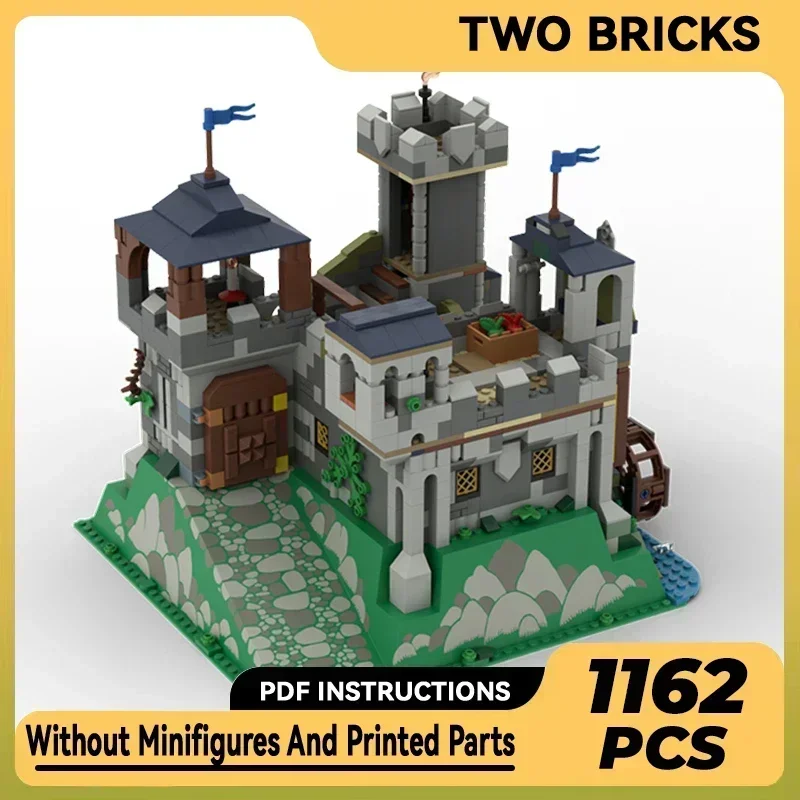 Military Fortress Model Moc Building Bricks Castle On Baseplate Technology Modular Blocks Gifts Christmas Toys DIY Sets Assembly