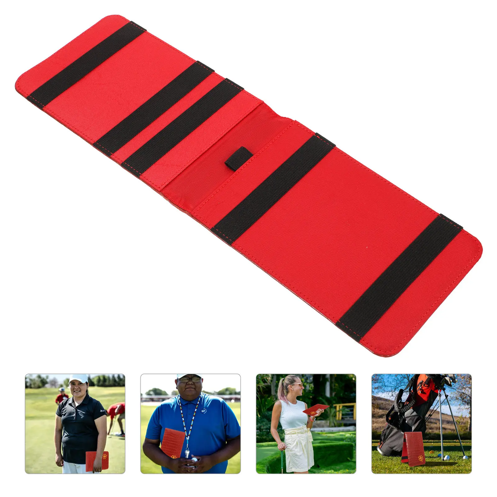 

Golfing Scorecard Holder High-Class Material Flip-Open Design Outdoor Portable Score Recording Notebook Gifts for Golfers Men