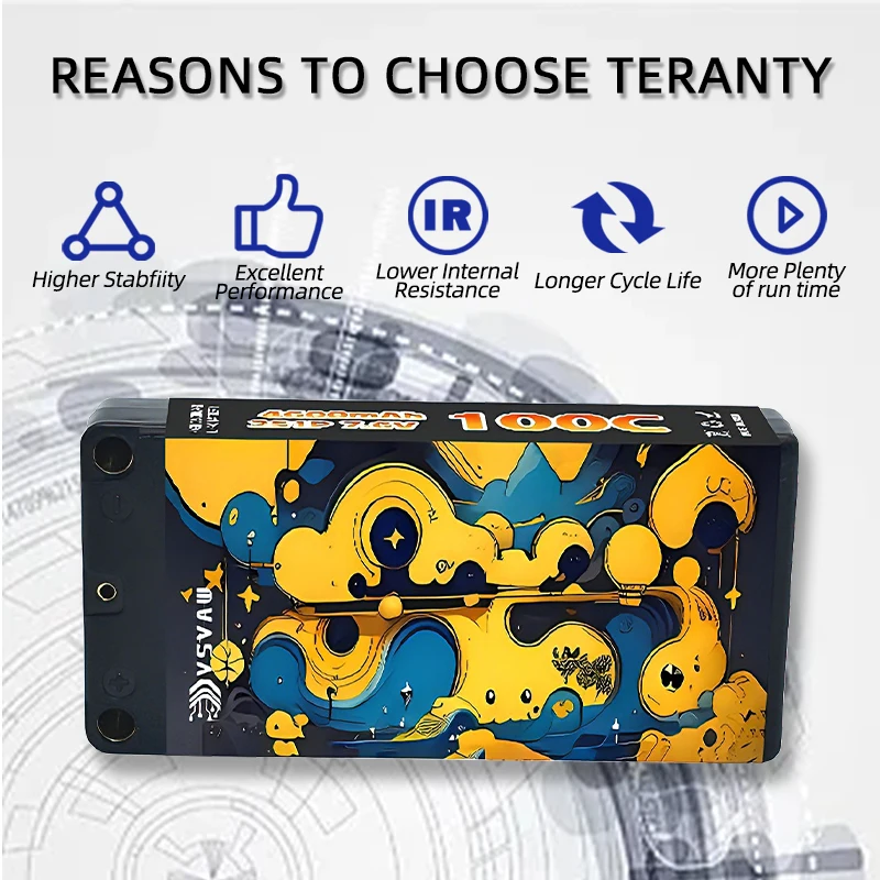 VSVAW 2S 7.6V HV 리포 배터리 4600mAh 100C 하드 케이스 XT60 플러그 포함 RC 자동차 보트 트럭 탱크 차량 트러기 버기 익스팬드 랠리용