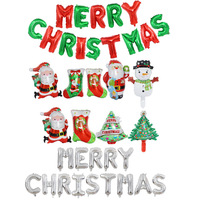 Merry Christmas Decoration Balloons Happy New Year Party Santa Claus Snowman Christmas Foil Balloons Xmas