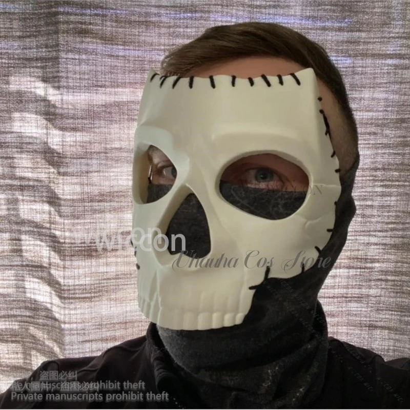 Furry Jirai Kei Cos Call Of Game Dutyy Costume 3D Polylactic Acid Skull Ghost Mask Horror Halloween Christmas Party 코스프레
